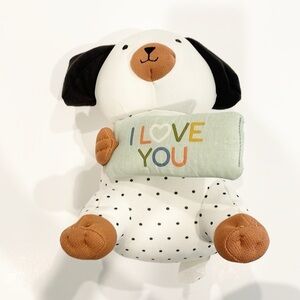 Pillowfort Polka Dot Plush with 'I Love You' Message